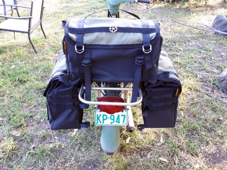 Allsorts Large Panniers and Top Bag - Australian Made to Fit Most Bikes